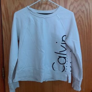 white medium calvin klein crew neck